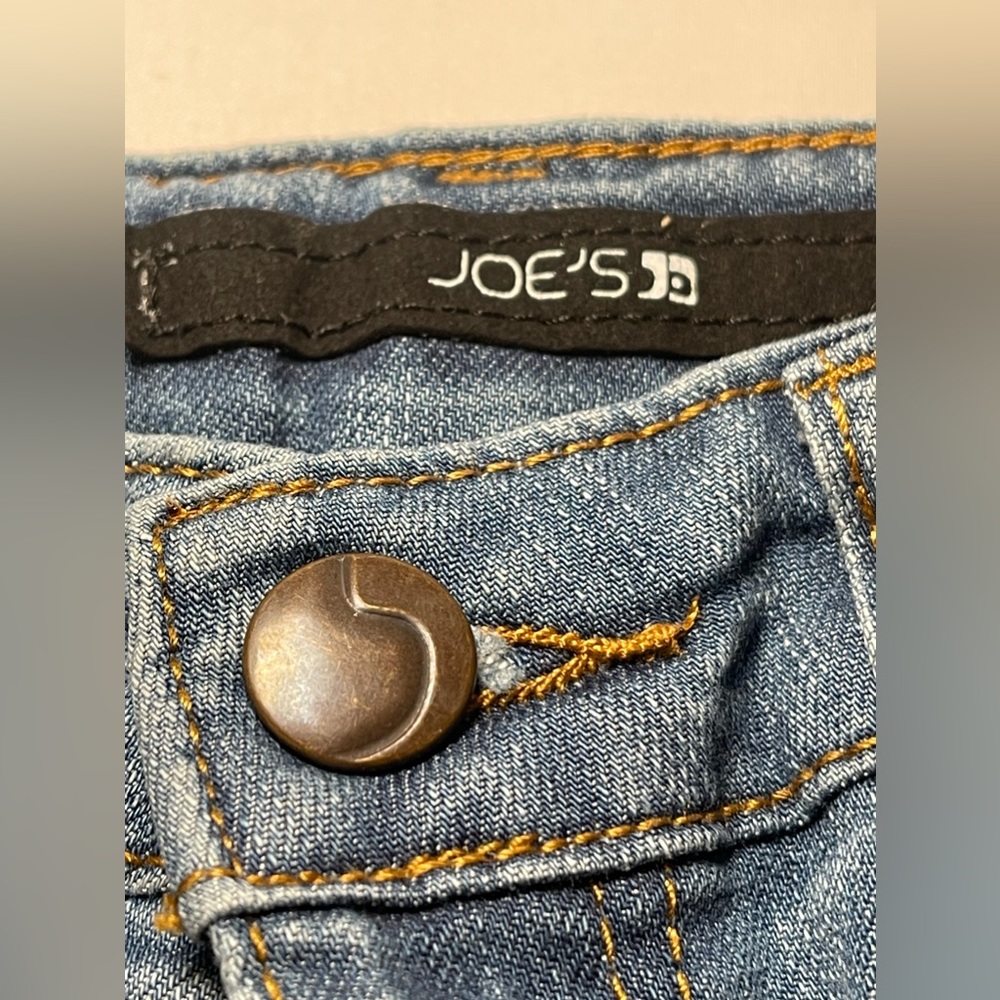 Joe's Tuxedo Stripe Girls Cropped Denim Jeans Size 10 - Picture 5 of 9